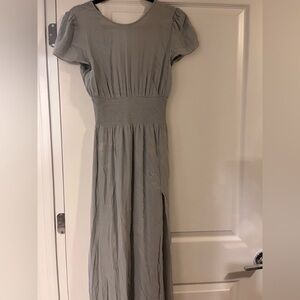 Aritzia Wilfred Maxime Dress in Pearl Grey, Size S